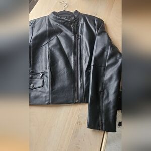 Banana Republic Black Faux Leather Jacket - NWT